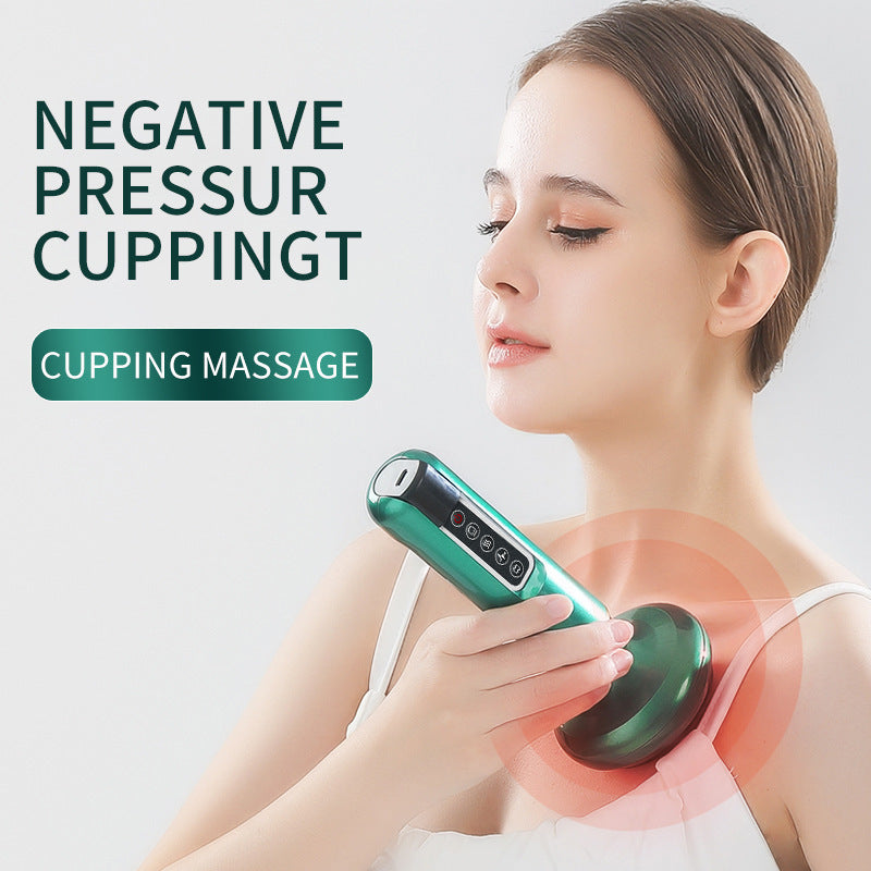 Electric Vacuum Cupping Massager with Gua Sha – Anti-Cellulite Body Slimming Device for Fat Reduction & Muscle Relaxation