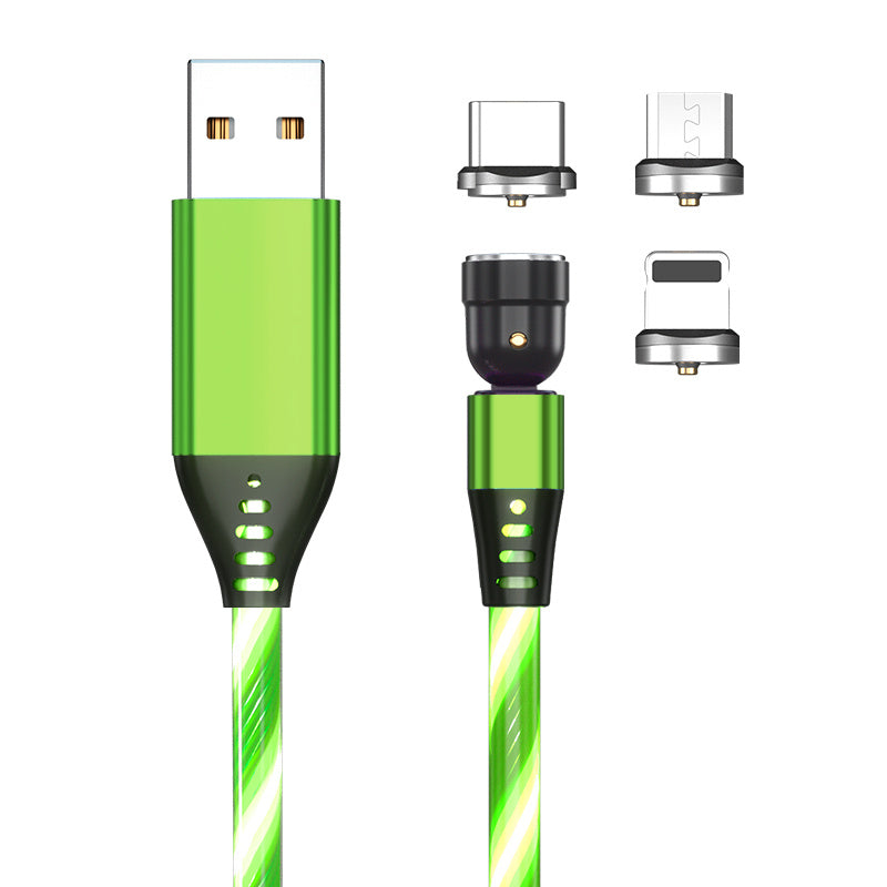 Luminous Magnetic Phone Charger Cable - 540 Rotate 3A Fast Charging for All Devices