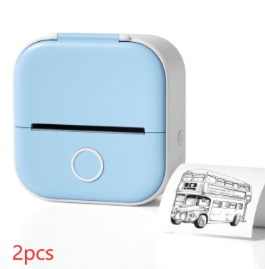 Portable Mini Thermal Label & Photo Printer - USB Rechargeable Pocket Printer for Students & Small Business