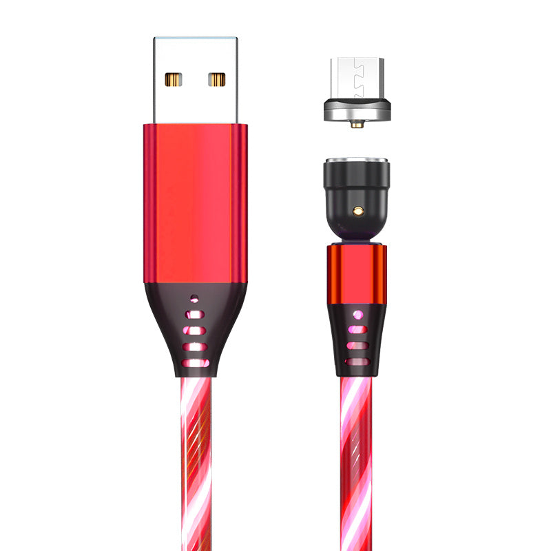Luminous Magnetic Phone Charger Cable - 540 Rotate 3A Fast Charging for All Devices