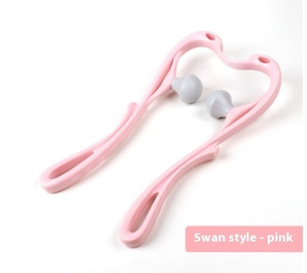 Six-Wheel Manual Neck & Shoulder Massager – Deep Tissue Roller for Pain Relief & Muscle Relaxation