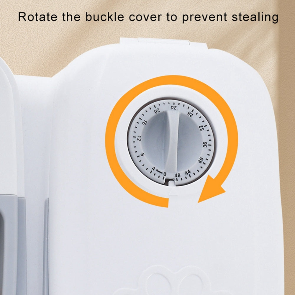 Automatic Dog & Cat Food Dispenser with Timer - Programmable Smart Pet Feeder, Stainless Steel Bowl