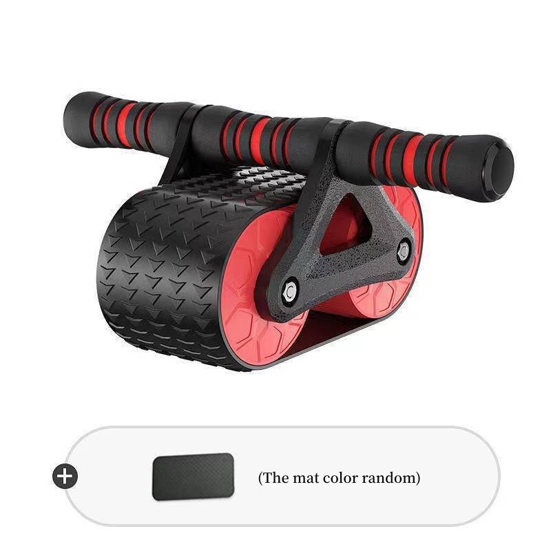 Double Wheel Abdominal Exercise Roller with Automatic Rebound - Waist Trainer for Men & Women