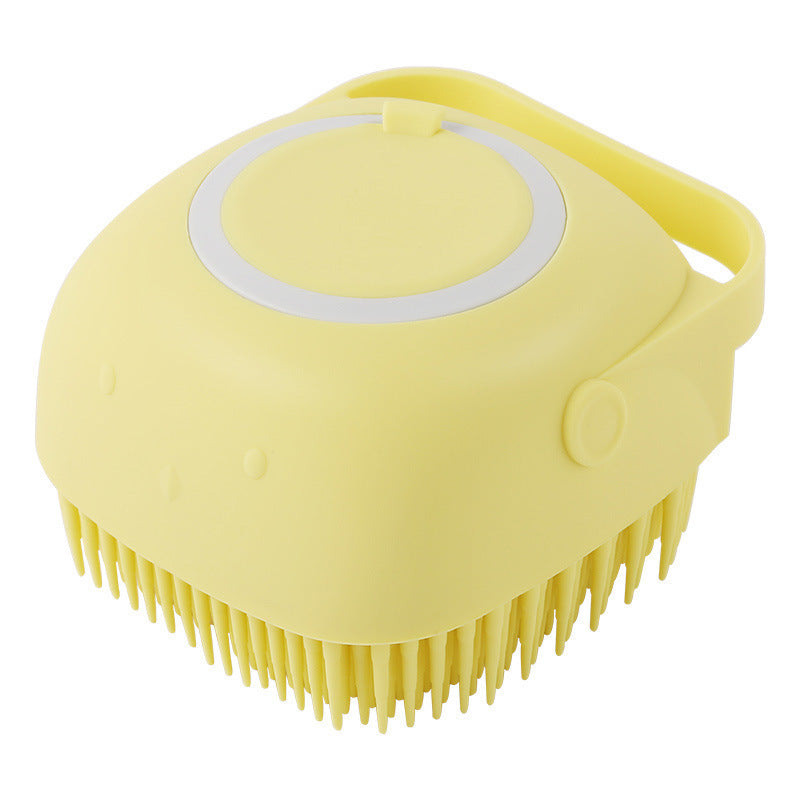 Silicone Pet Bath Massage Brush - Gentle Grooming Glove for Dogs & Cats