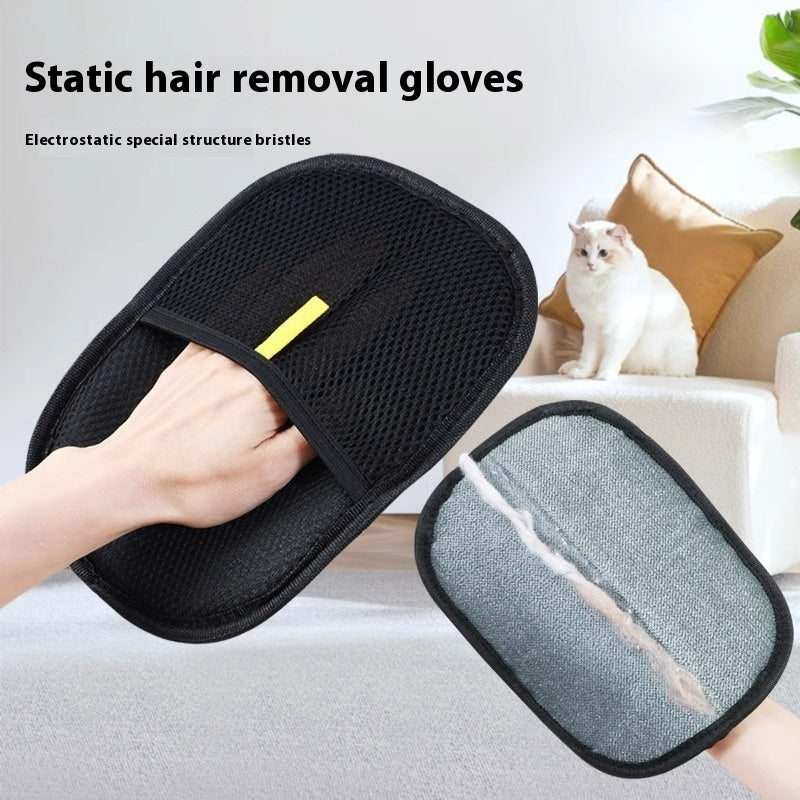 Pet Grooming Glove & Deshedding Mitt for Dogs, Cats & Rabbits
