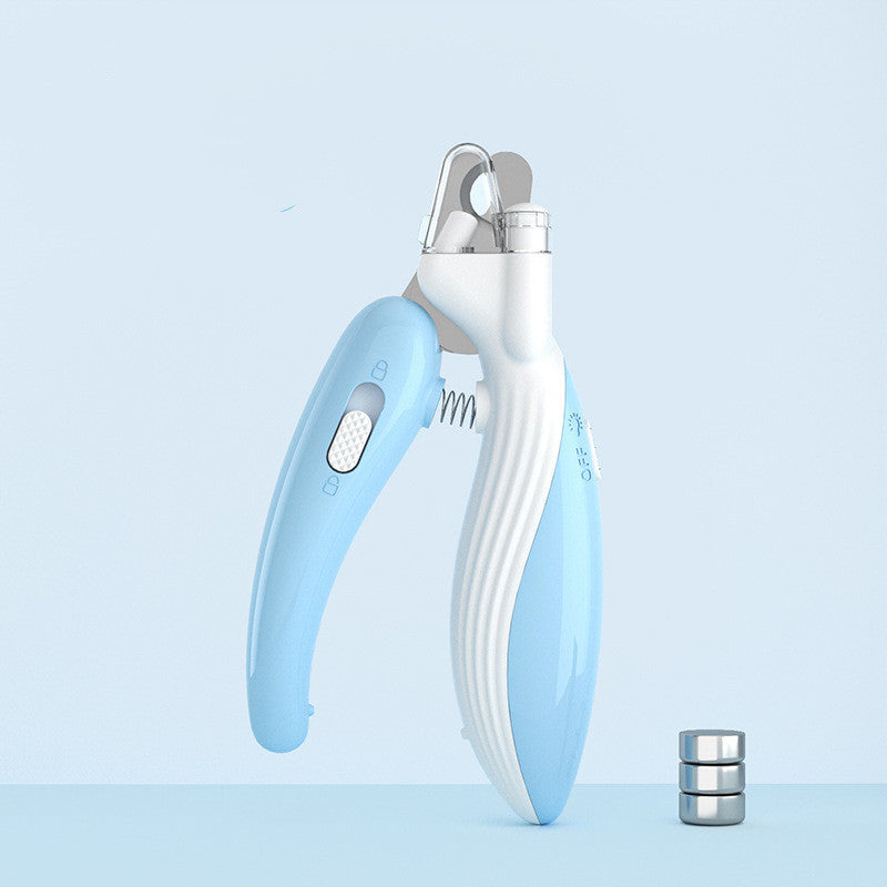 LED Pet Nail Clippers with Electric Nail Grinder – Dog & Cat Nail Trimmer with Safety Guard, Quiet Motor, Rechargeable & Portable Grooming Tool