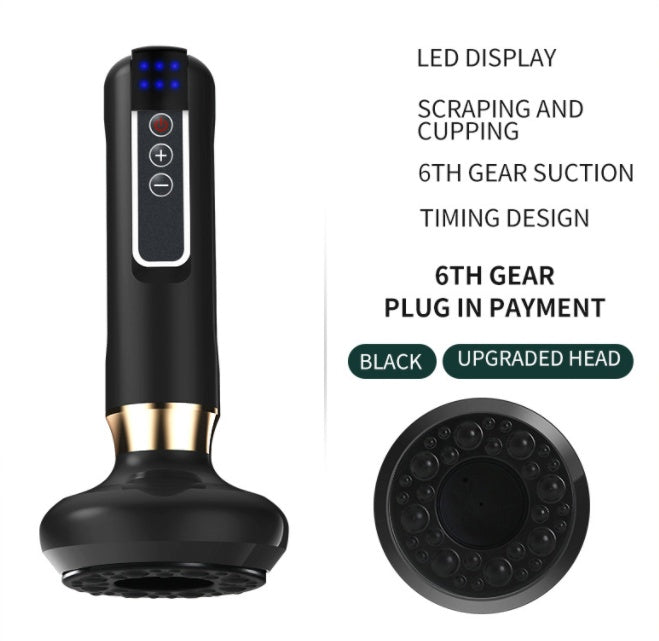 Electric Vacuum Cupping Massager with Gua Sha – Anti-Cellulite Body Slimming Device for Fat Reduction & Muscle Relaxation