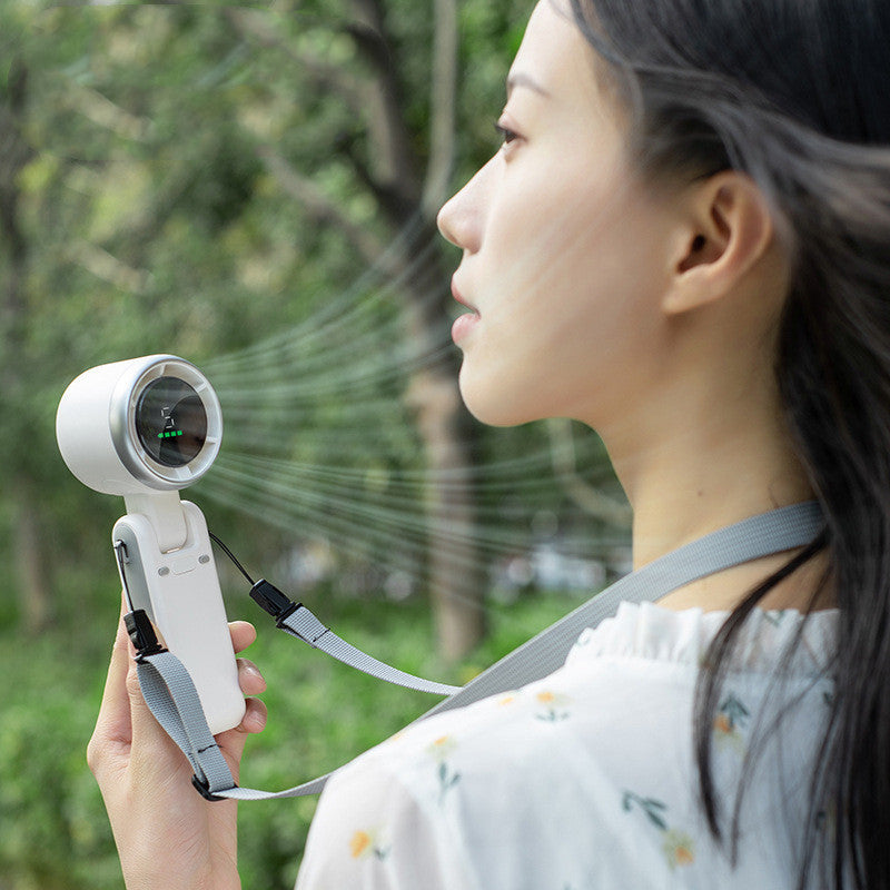 Portable Neck Fan & Desktop Turbo Fan - 180° Foldable, Handheld & High-Speed Personal Cooling