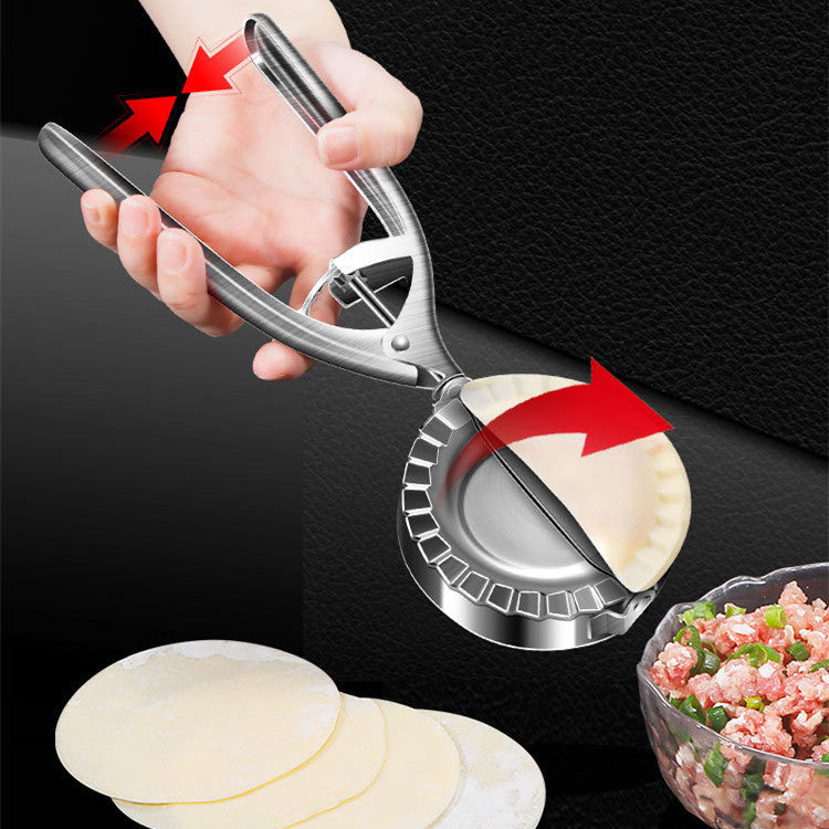 Stainless Steel Dumpling Maker Mold - Manual Dumpling Press & Skin Tool for Home Kitchen