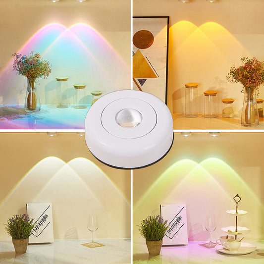 Wireless LED Under Cabinet Lights - Battery Powered Sunset Night Light for Kitchen Closet Bedroom