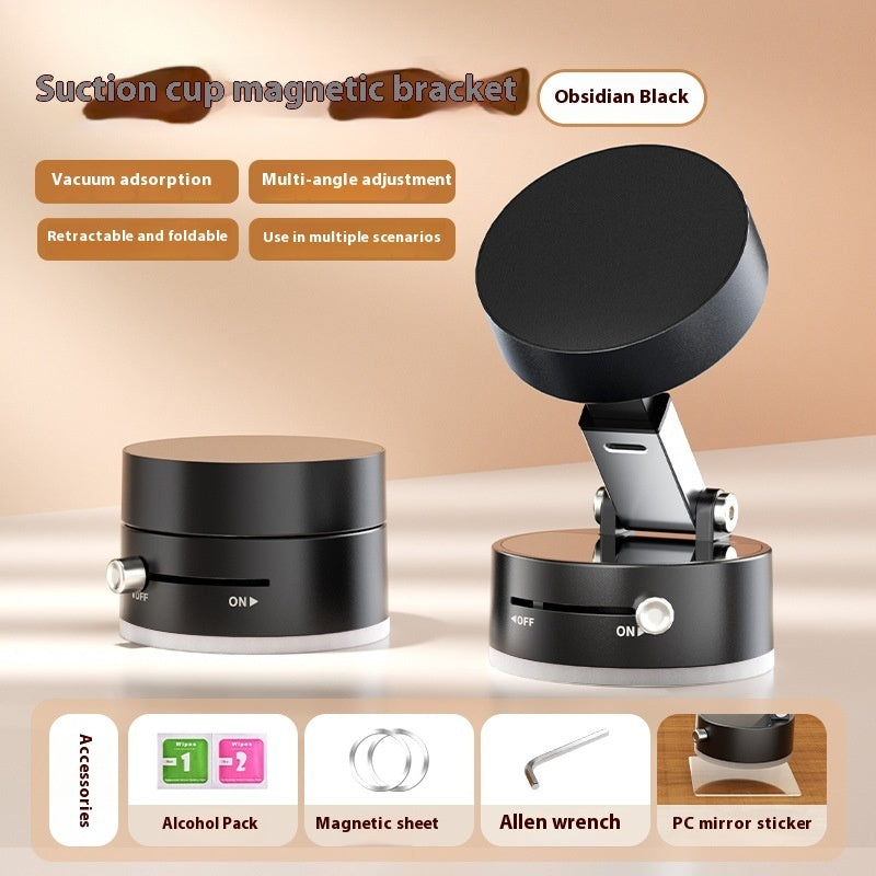 Foldable Magnetic Car Phone Holder – Strong Suction Cup Mount, Hands-Free Dashboard/Windshield Stand for All Smartphones