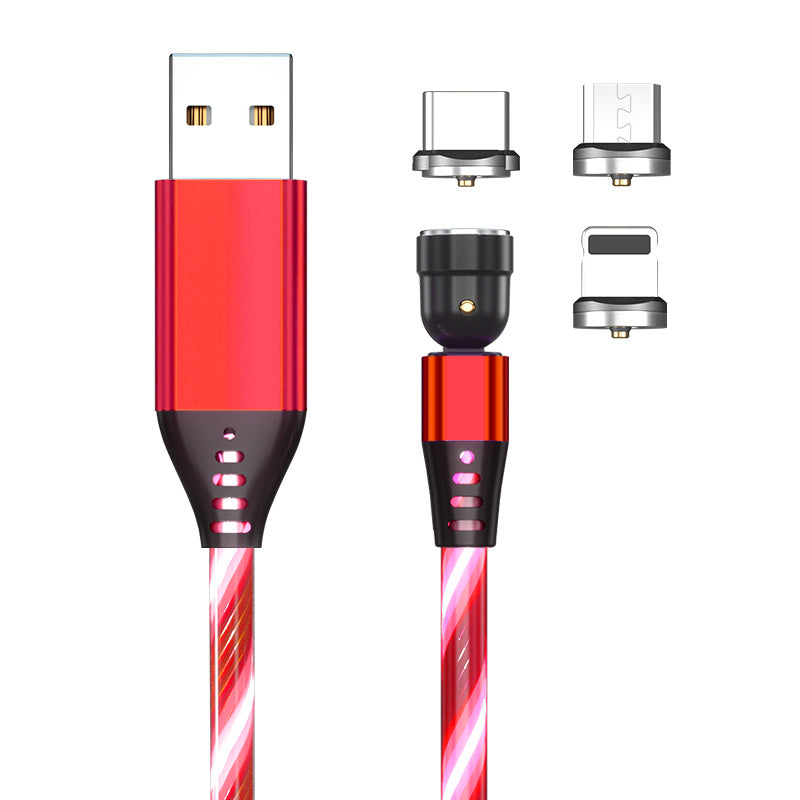 Luminous Magnetic Phone Charger Cable - 540 Rotate 3A Fast Charging for All Devices