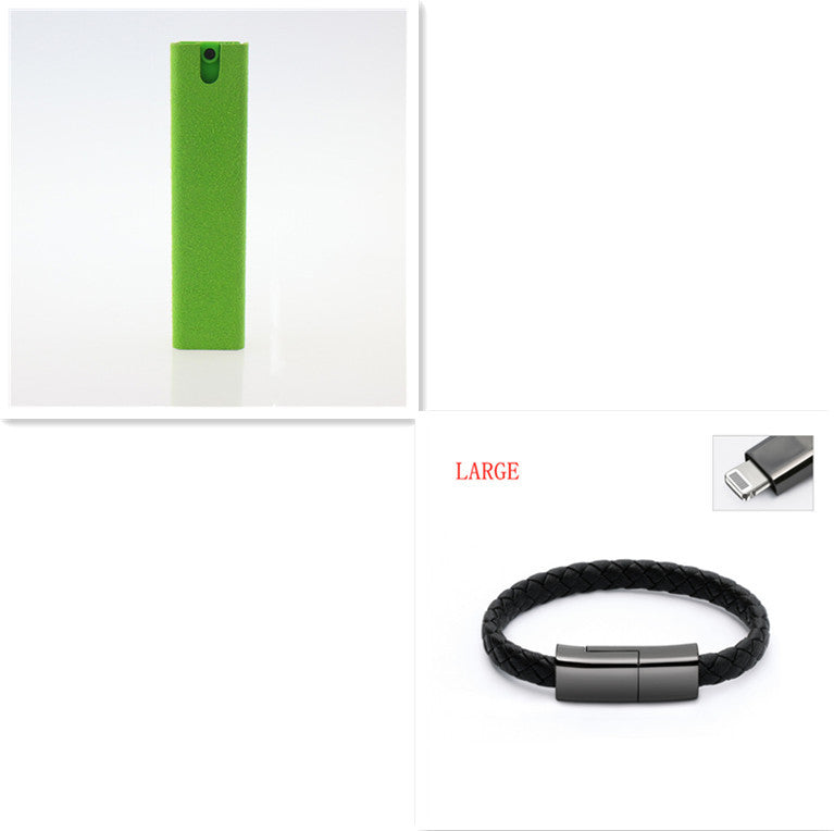 2 In 1 Phone & Computer Screen Cleaning Kit - Non-Scratch Microfiber Cloth with Cleaning Solution