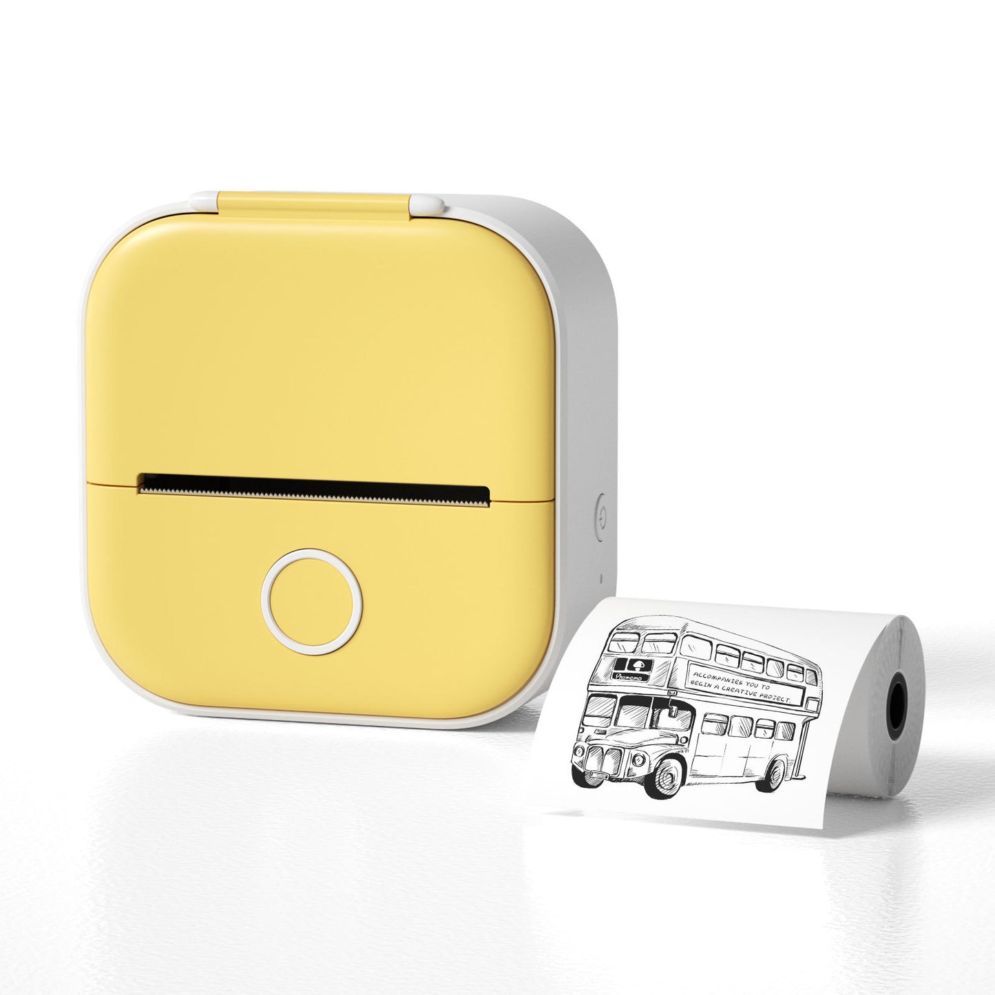 Portable Mini Thermal Label & Photo Printer - USB Rechargeable Pocket Printer for Students & Small Business