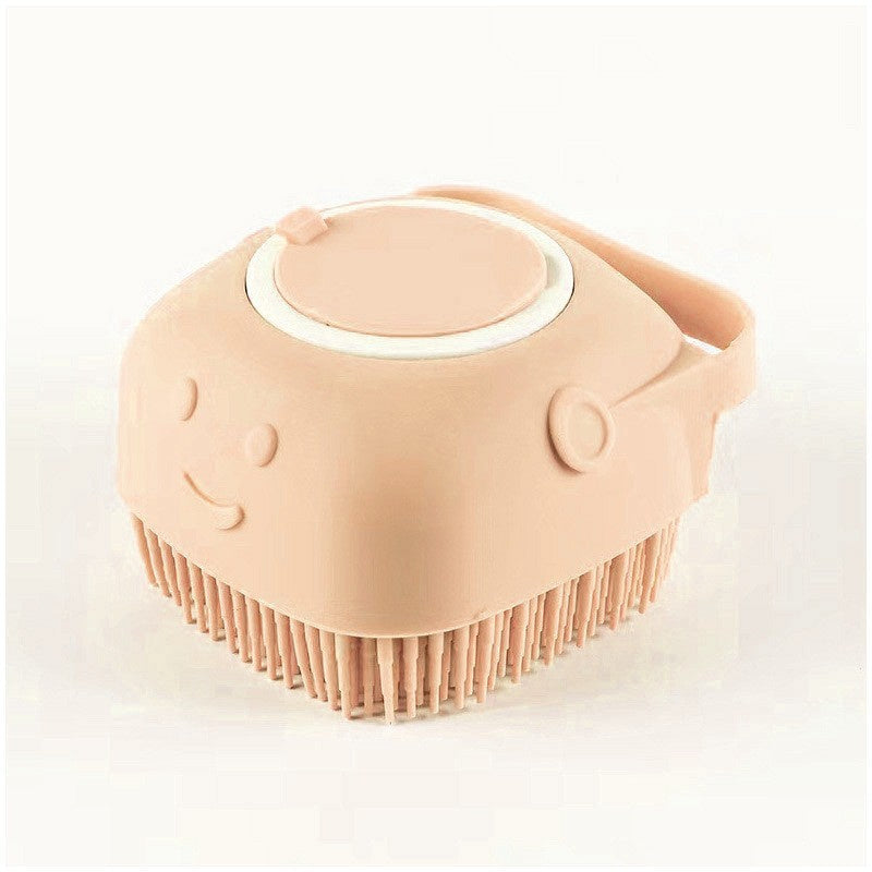 Silicone Pet Bath Massage Brush - Gentle Grooming Glove for Dogs & Cats