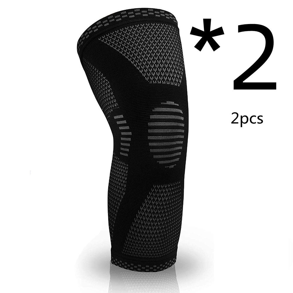 Breathable Knitted Knee Support Pads for Sports - Flexible Knee Sleeves for Men & Women