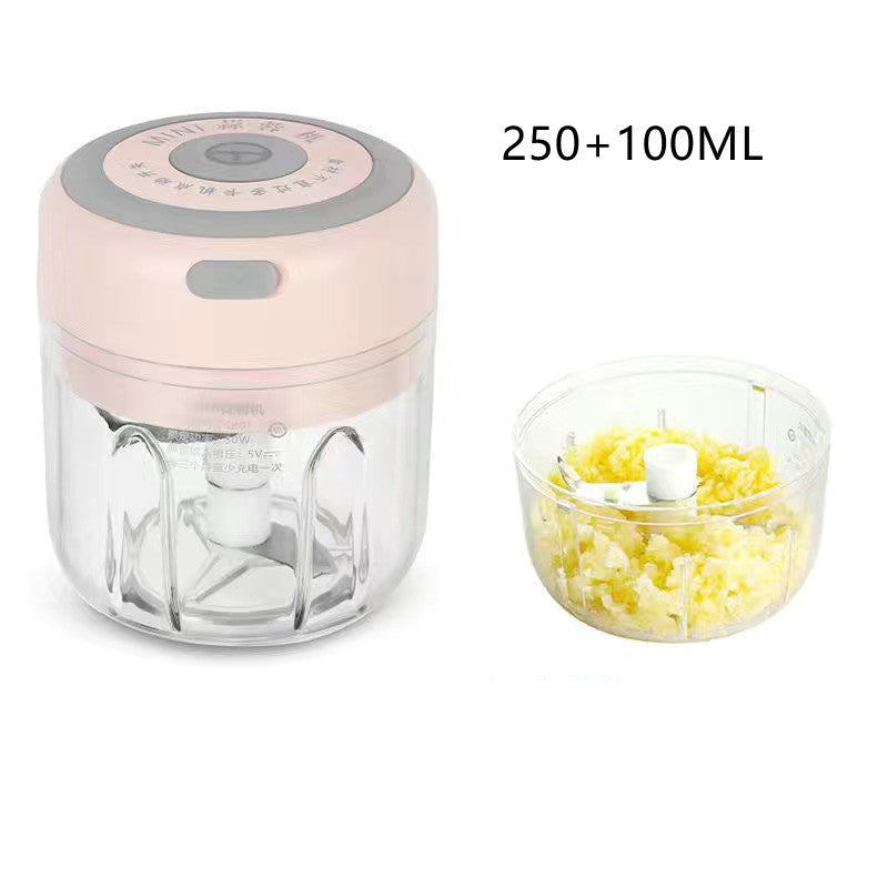 Mini Electric Garlic Chopper - USB Rechargeable Ginger & Chili Masher
