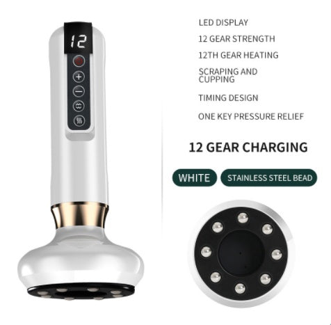 Electric Vacuum Cupping Massager with Gua Sha – Anti-Cellulite Body Slimming Device for Fat Reduction & Muscle Relaxation