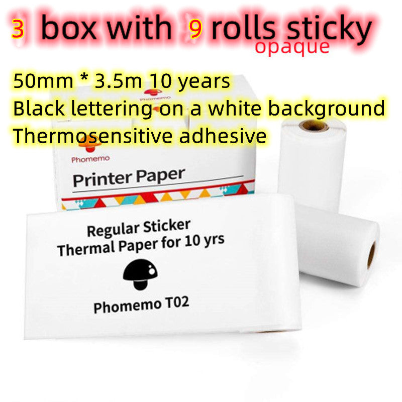 Portable Mini Thermal Label & Photo Printer - USB Rechargeable Pocket Printer for Students & Small Business