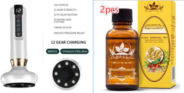 Electric Vacuum Cupping Massager with Gua Sha – Anti-Cellulite Body Slimming Device for Fat Reduction & Muscle Relaxation