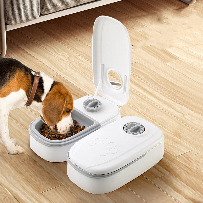 Automatic Dog & Cat Food Dispenser with Timer - Programmable Smart Pet Feeder, Stainless Steel Bowl