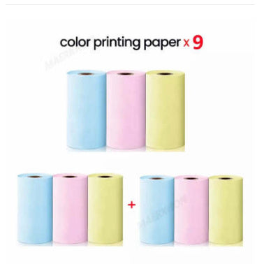 Portable Mini Thermal Label & Photo Printer - USB Rechargeable Pocket Printer for Students & Small Business