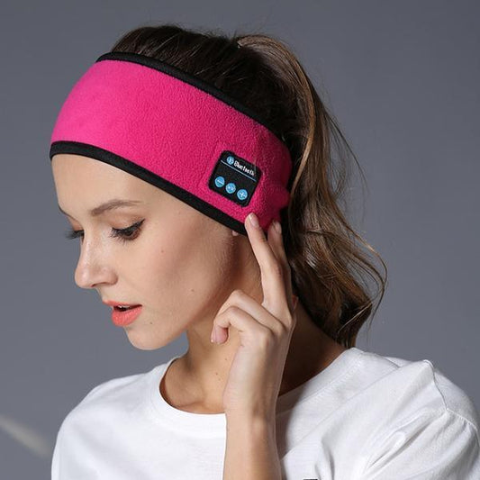 Bluetooth Fitness Headband - Wireless Music Headband for Running & Yoga
