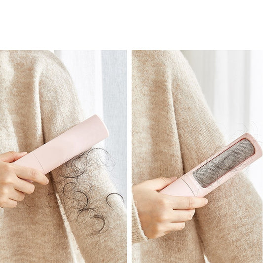 2-in-1 Reusable Pet Hair Remover - Self-Cleaning Lint Roller for Cat & Dog Fur