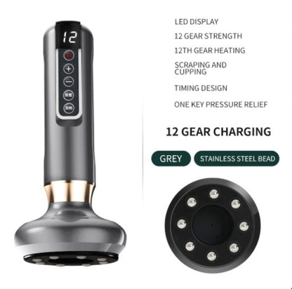 Electric Vacuum Cupping Massager with Gua Sha – Anti-Cellulite Body Slimming Device for Fat Reduction & Muscle Relaxation