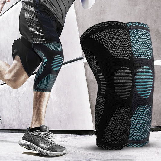 Breathable Knitted Knee Support Pads for Sports - Flexible Knee Sleeves for Men & Women