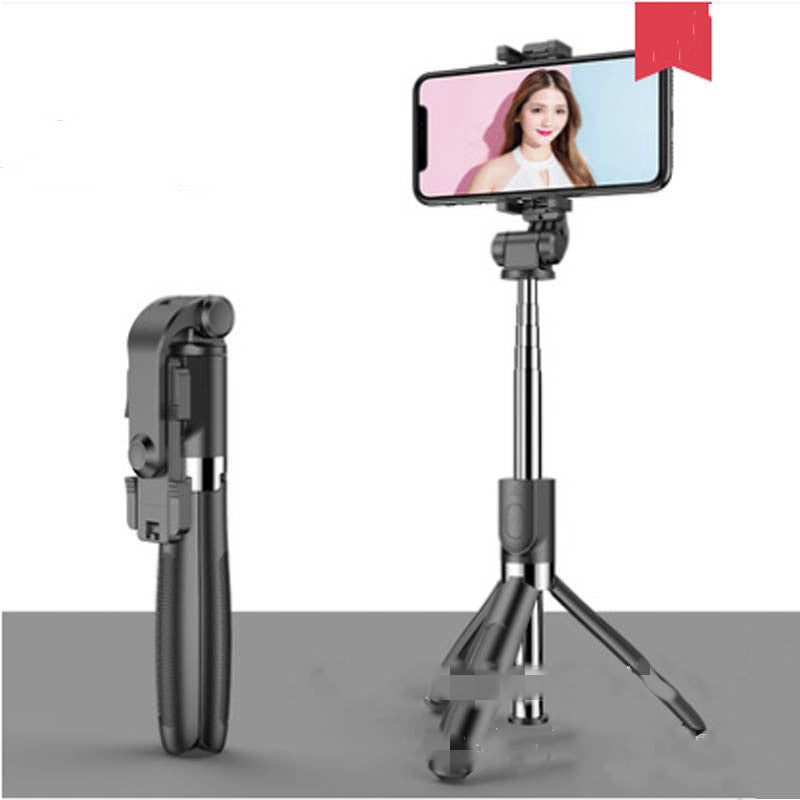 Universal Bluetooth Selfie Stick Tripod - Compatible with iPhone & Android for Live Streaming