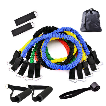 Resistance Band Set | Portable Fitness Workout Kit with Handles & Door Anchor
