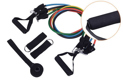 Resistance Band Set | Portable Fitness Workout Kit with Handles & Door Anchor