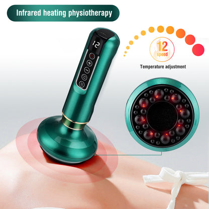 Electric Vacuum Cupping Massager with Gua Sha – Anti-Cellulite Body Slimming Device for Fat Reduction & Muscle Relaxation