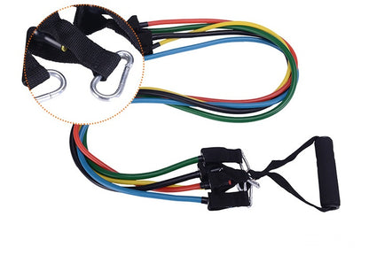 Resistance Band Set | Portable Fitness Workout Kit with Handles & Door Anchor
