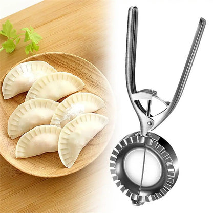 Stainless Steel Dumpling Maker Mold - Manual Dumpling Press & Skin Tool for Home Kitchen