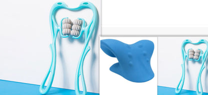 Six-Wheel Manual Neck & Shoulder Massager – Deep Tissue Roller for Pain Relief & Muscle Relaxation