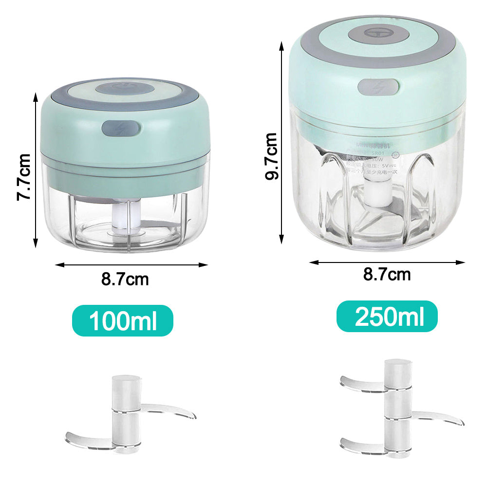 Mini Electric Garlic Chopper - USB Rechargeable Ginger & Chili Masher