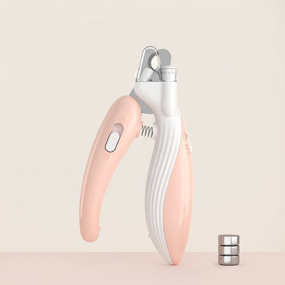 LED Pet Nail Clippers with Electric Nail Grinder – Dog & Cat Nail Trimmer with Safety Guard, Quiet Motor, Rechargeable & Portable Grooming Tool