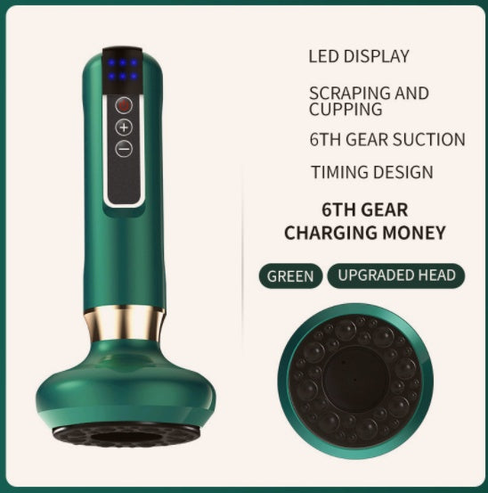 Electric Vacuum Cupping Massager with Gua Sha – Anti-Cellulite Body Slimming Device for Fat Reduction & Muscle Relaxation