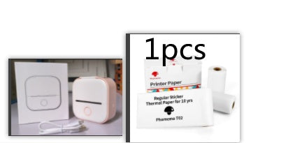 Portable Mini Thermal Label & Photo Printer - USB Rechargeable Pocket Printer for Students & Small Business