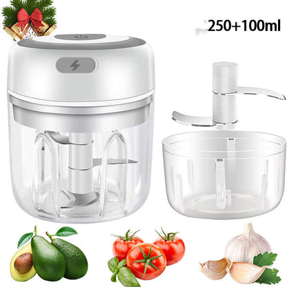 Mini Electric Garlic Chopper - USB Rechargeable Ginger & Chili Masher