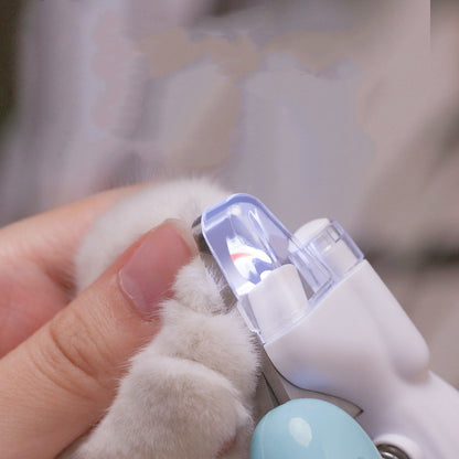LED Pet Nail Clippers with Electric Nail Grinder – Dog & Cat Nail Trimmer with Safety Guard, Quiet Motor, Rechargeable & Portable Grooming Tool