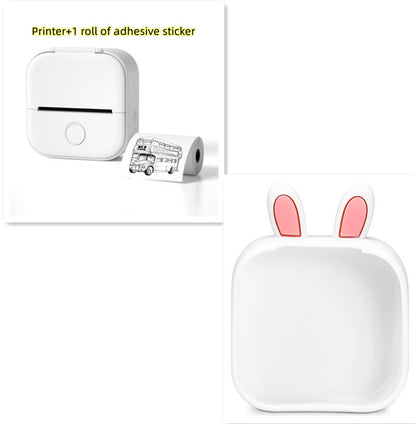 Portable Mini Thermal Label & Photo Printer - USB Rechargeable Pocket Printer for Students & Small Business