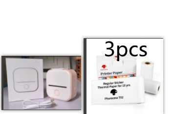 Portable Mini Thermal Label & Photo Printer - USB Rechargeable Pocket Printer for Students & Small Business