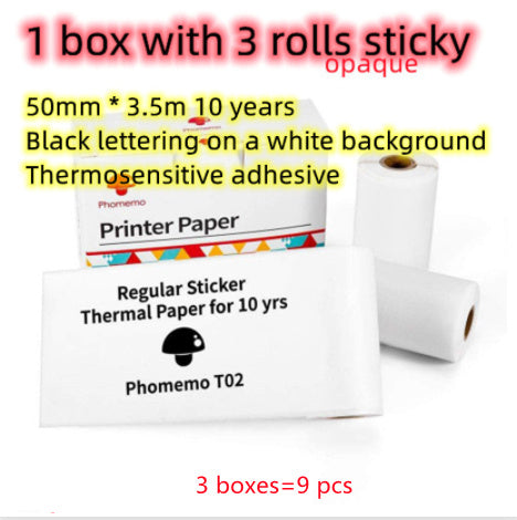 Portable Mini Thermal Label & Photo Printer - USB Rechargeable Pocket Printer for Students & Small Business