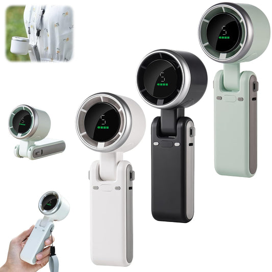 Portable Neck Fan & Desktop Turbo Fan - 180° Foldable, Handheld & High-Speed Personal Cooling