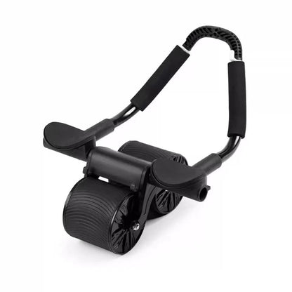 Automatic Rebound Abdominal Roller with Knee Pad  Flat Support Ab Wheel for Home Gym