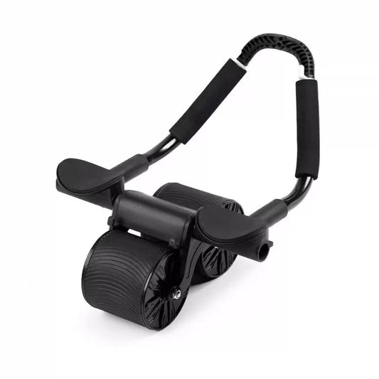 Automatic Rebound Abdominal Roller with Knee Pad  Flat Support Ab Wheel for Home Gym