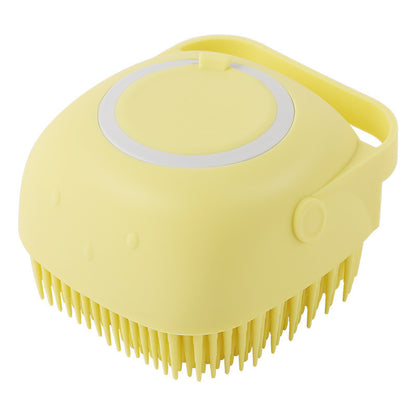 Silicone Pet Bath Massage Brush - Gentle Grooming Glove for Dogs & Cats